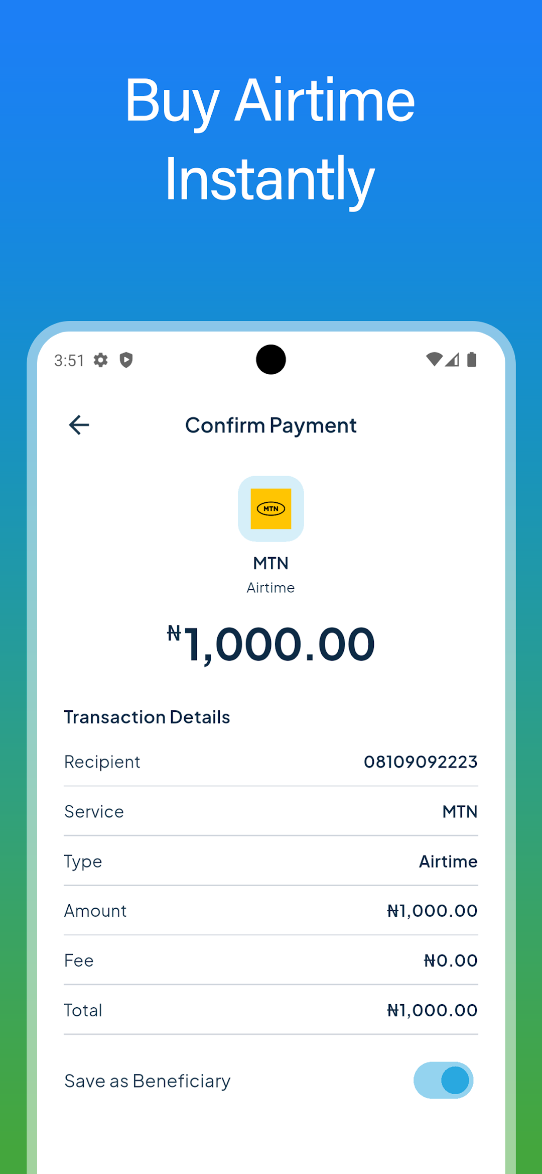 NendaxPay: official Google Play promotional screenshot 2