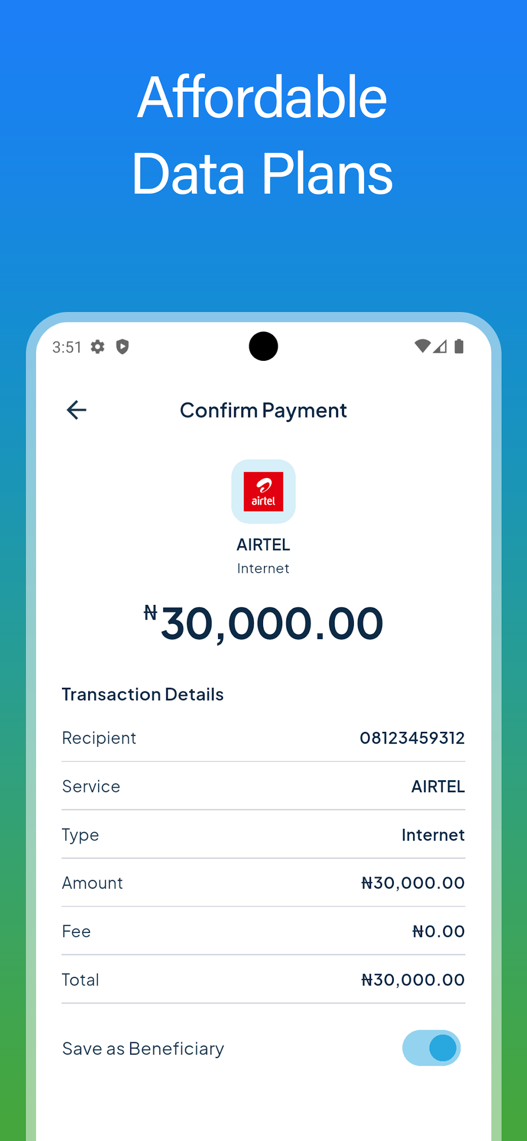 NendaxPay: official Google Play promotional screenshot 3