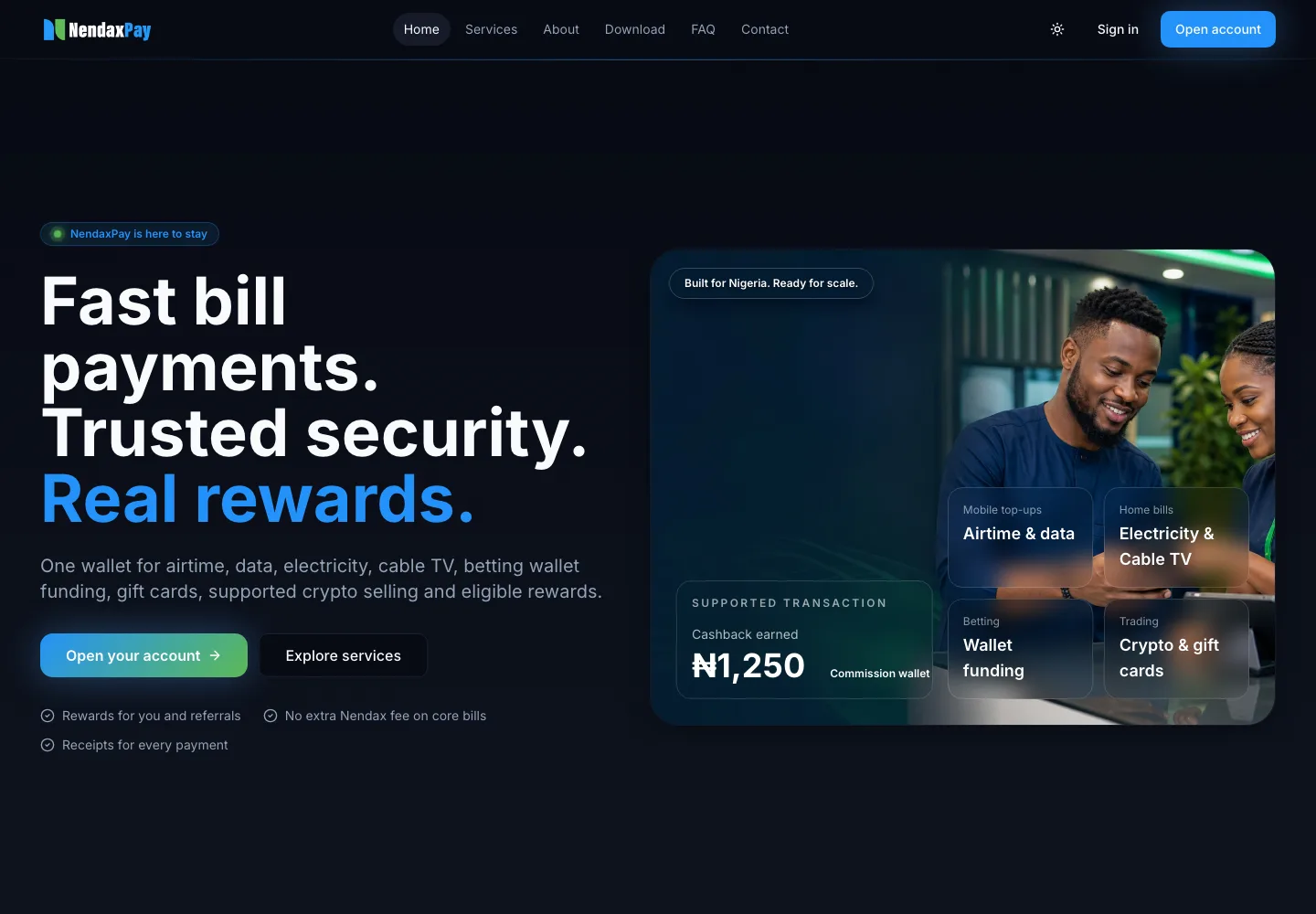 NendaxPay App: public project preview