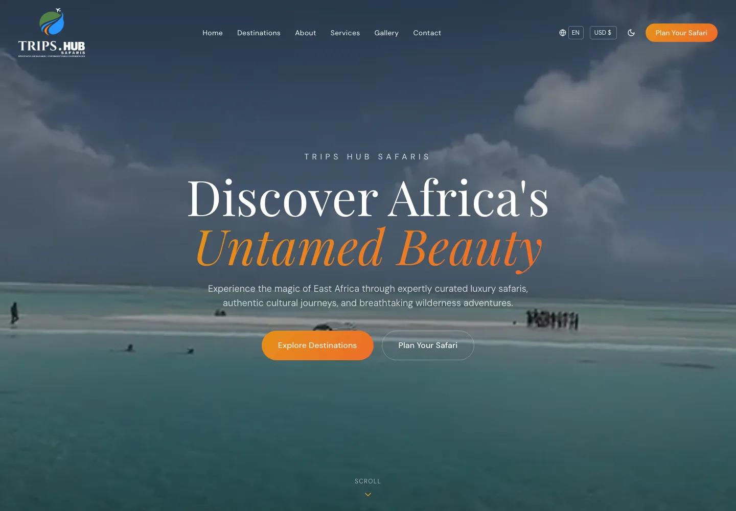 Trips Hub Safaris: public project preview